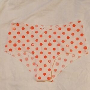 PINK Victoria's Secret Cherry Print No Show Cheeky.